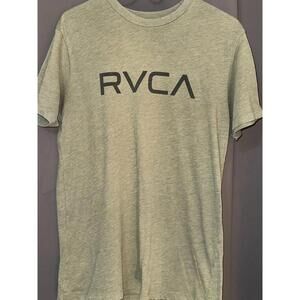 RVCA Graphic Tee  Green Logo Tee Short Sleeve Size M Streetwear